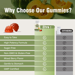 Sugar-free vegan badge on packaging