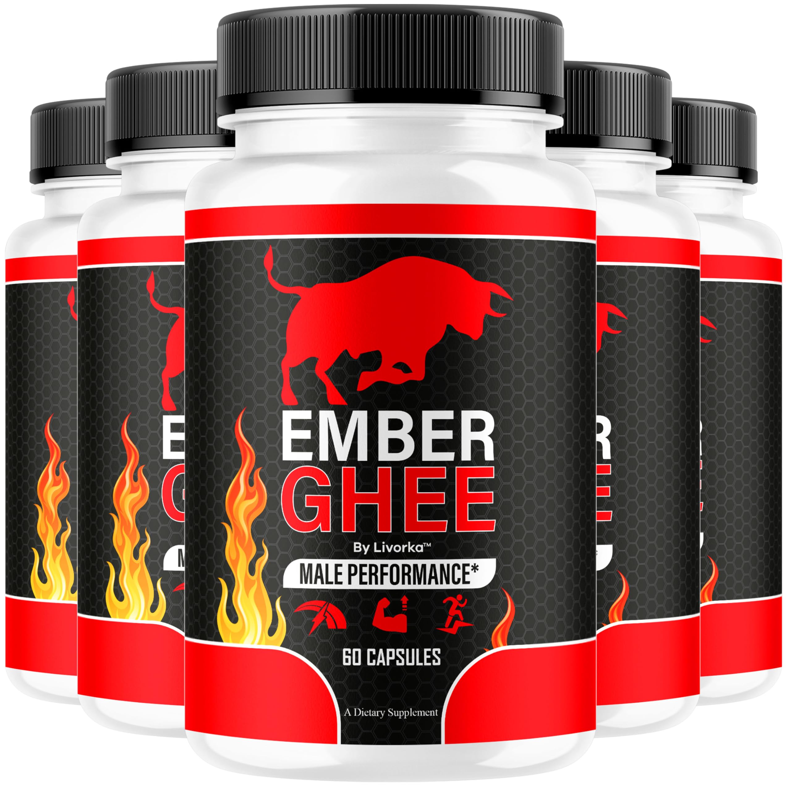 Five-pack Ember Ghee Pills for Men packaging