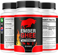 Ember Ghee pills for men product on white background