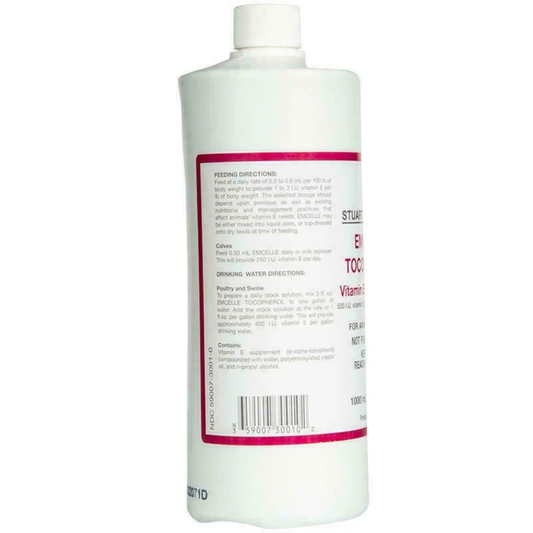 Animal health benefits: antioxidant support and vitality from EMCELLE Tocopherol