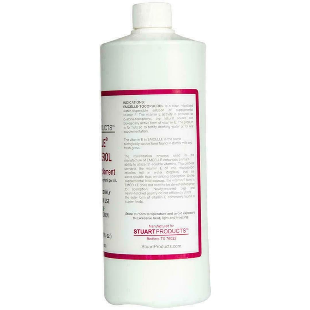 Micellized vitamin E being added to feed or drinking water