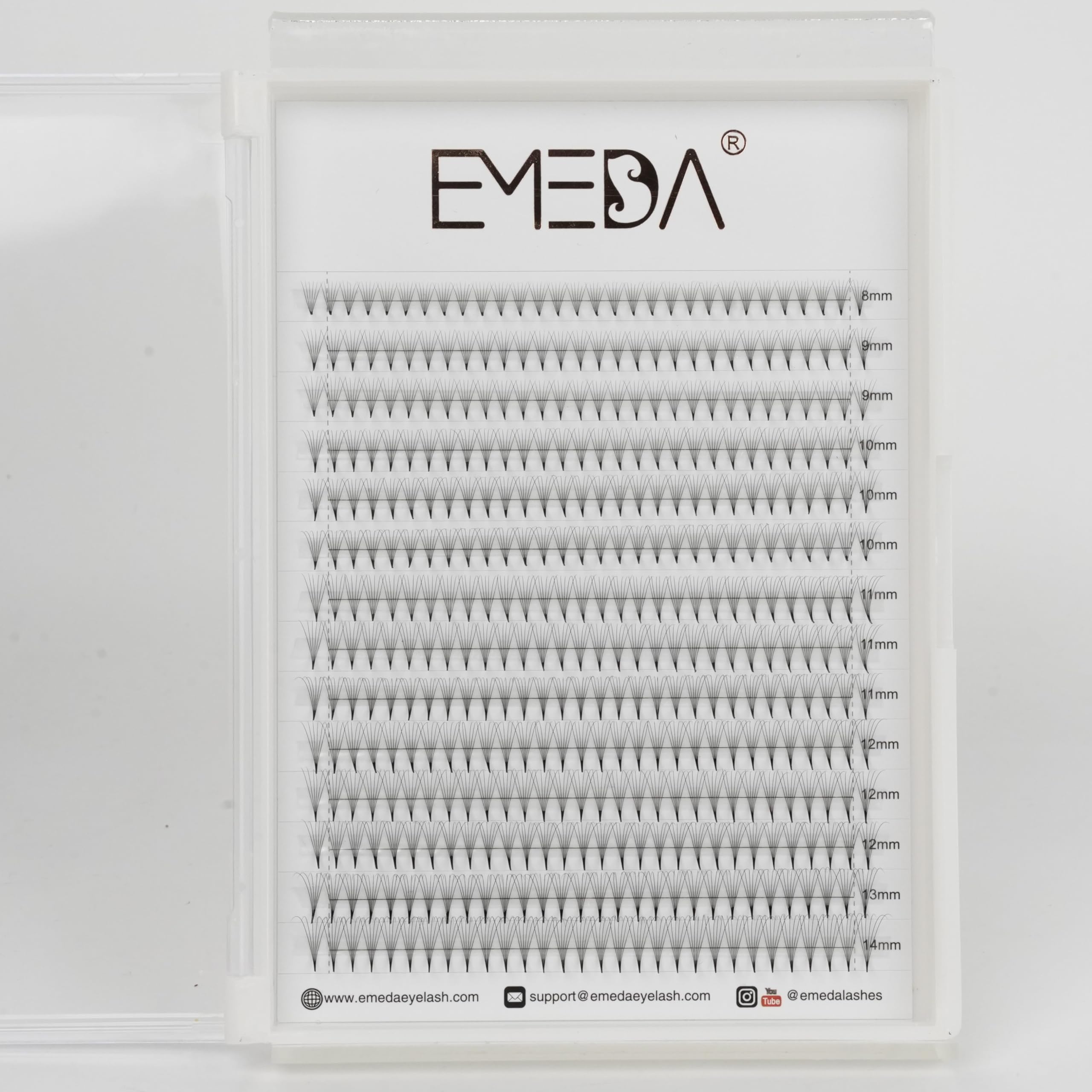 EMEDA premade lash fans pack with 420-piece volume lashes for fast, precise extensions