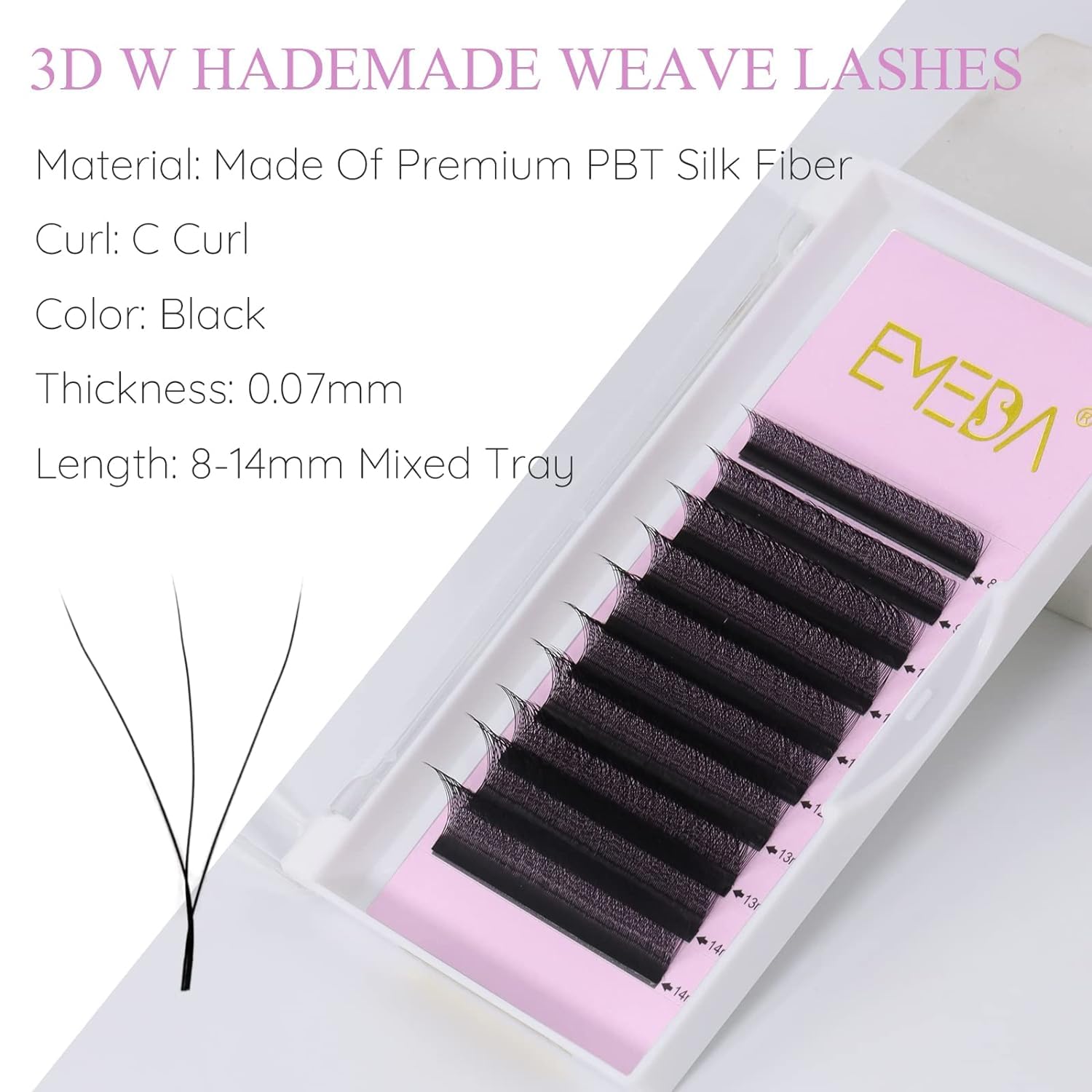 EMEDA premade 3D fans provide quick volume without stacking strips.