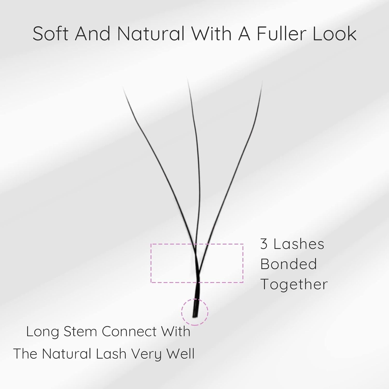 EMEDA soft eye lashes offer gentle wear with natural-looking length.