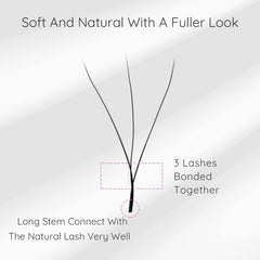 EMEDA soft eye lashes offer gentle wear with natural-looking length.