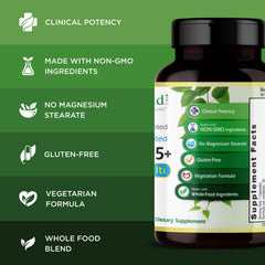30 vegetable capsules in a bottle