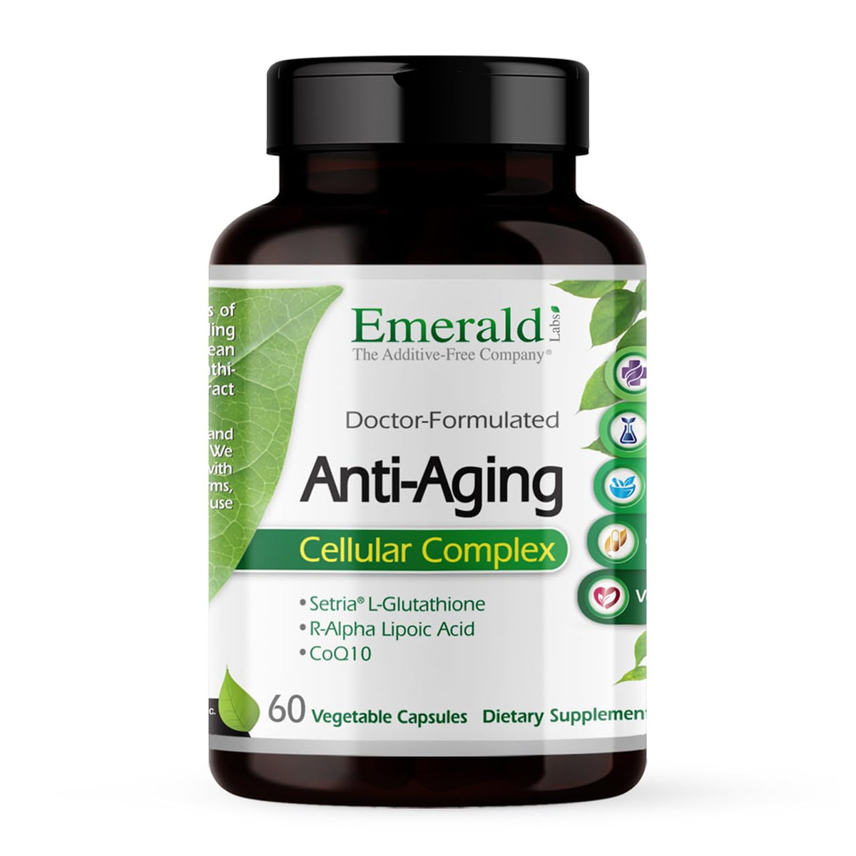 Emerald Labs Anti-Aging Cellular Complex bottle with 60 veggie capsules