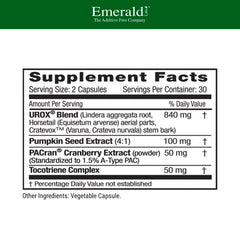 Cranberry extract capsule highlighting UROX urinary tract support