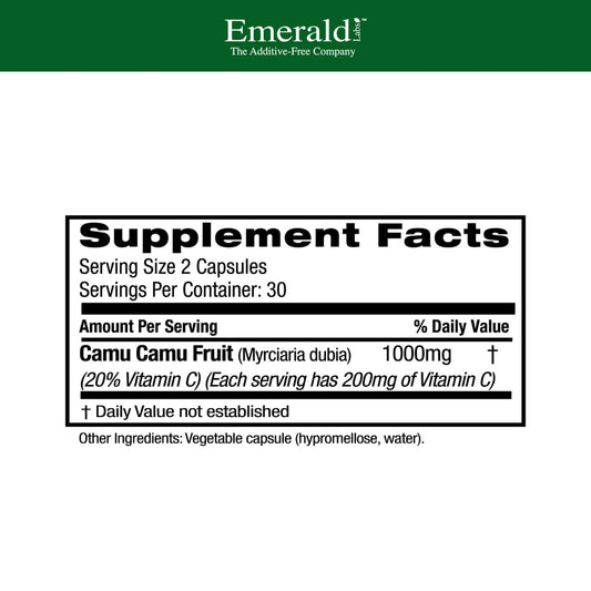 Organic camu camu fruit used as vitamin C source