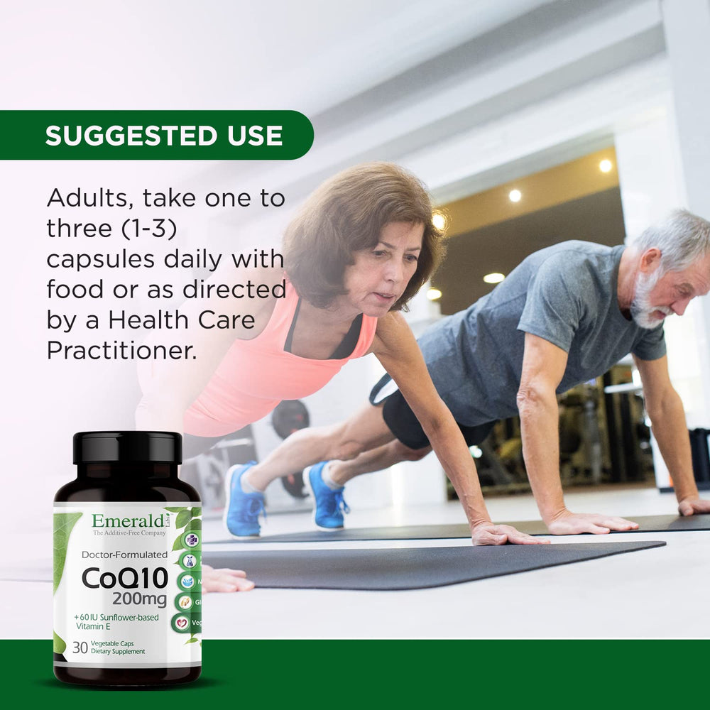 Additive-free, doctor-formulated CoQ10 supplement claim