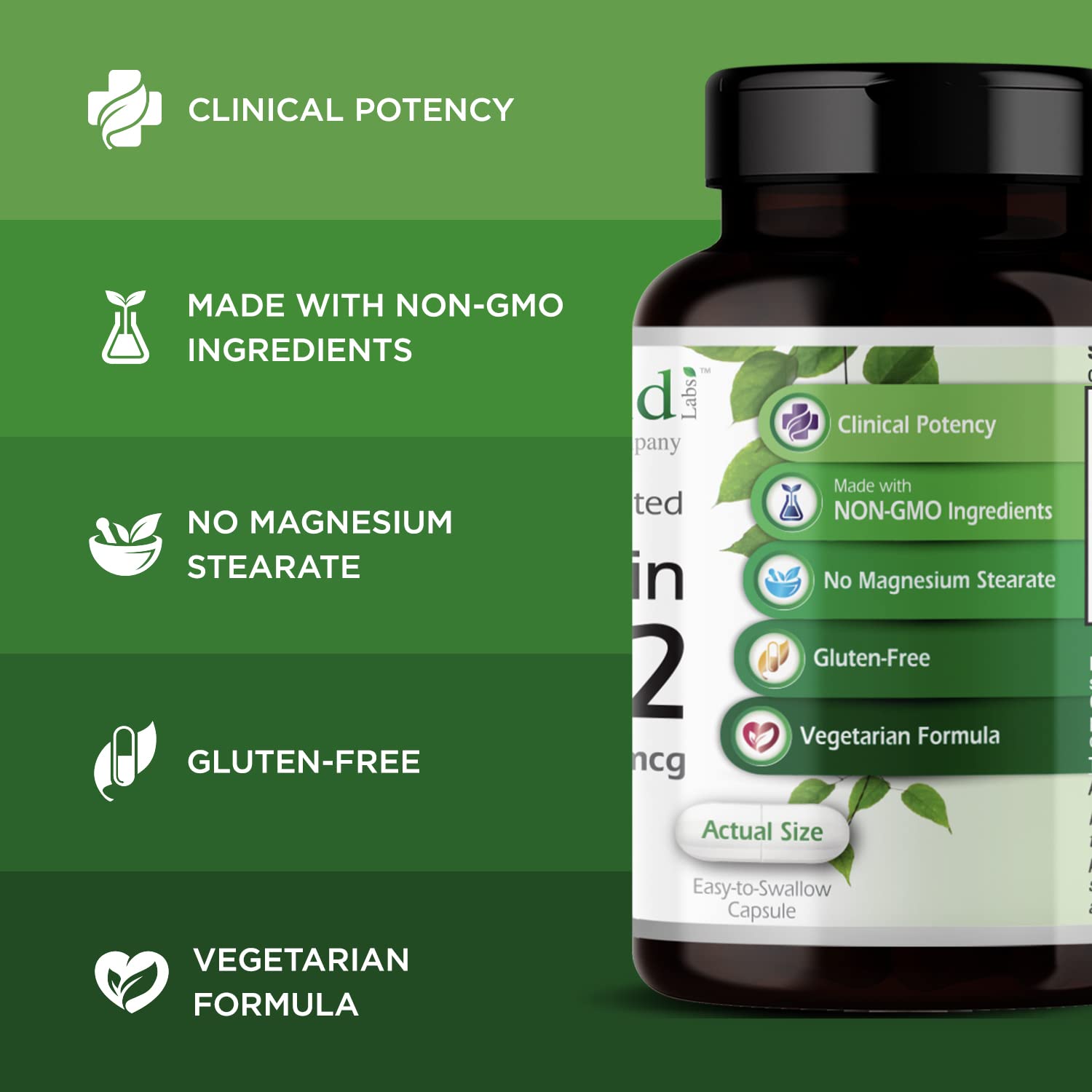 VitalDelta MK-7 branding on Emerald Labs label