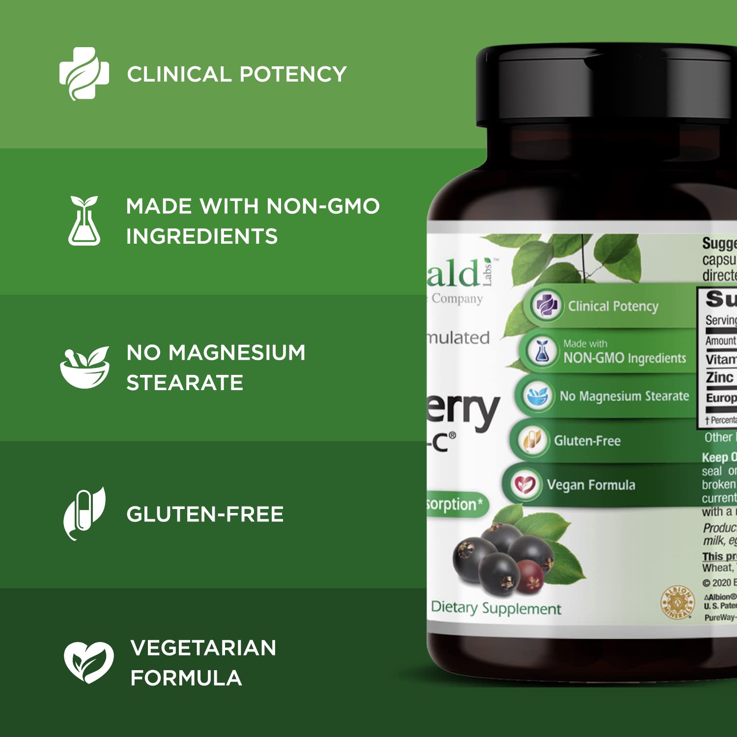 Albion Chelated Zinc and PureWay-C vitamin C imagery