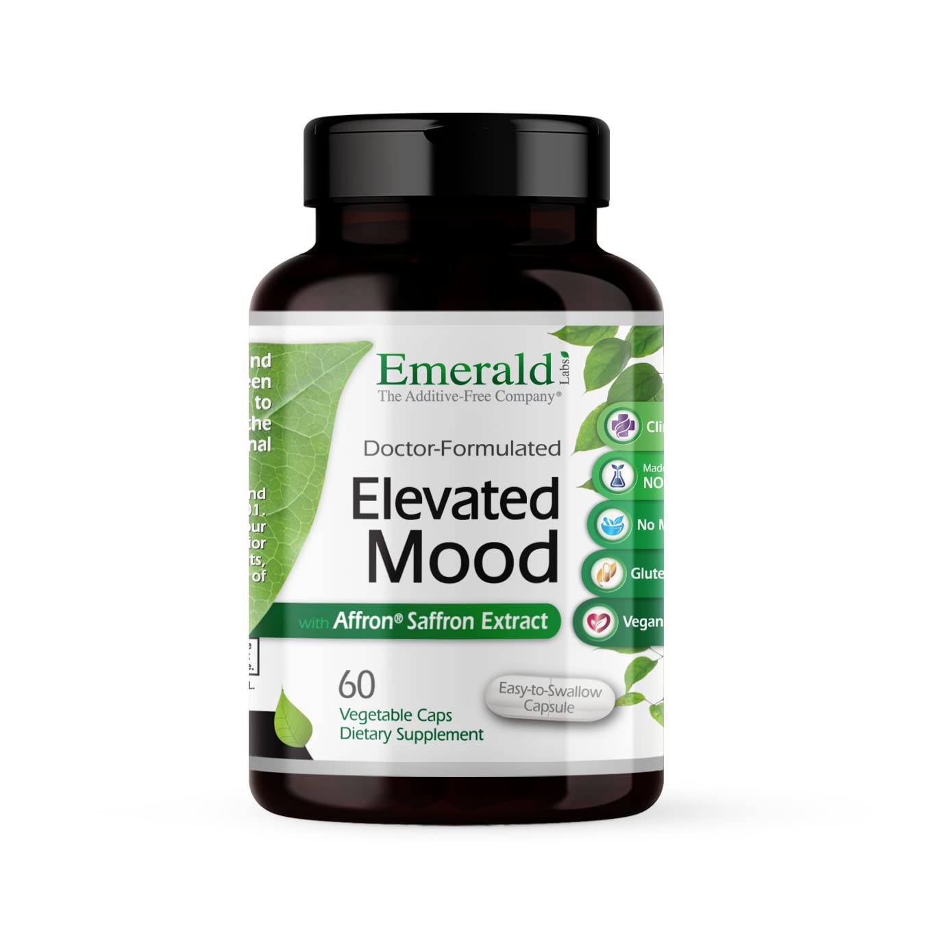 Emerald Labs Elevated Mood bottle with 60 vegetable capsules