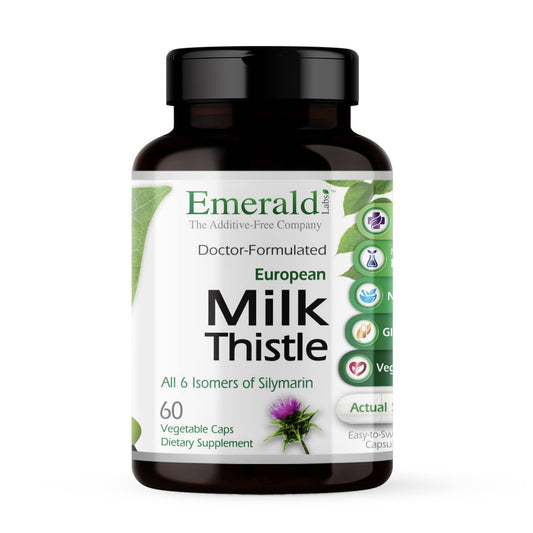 Emerald Labs European Milk Thistle 60 capsules bottle – hero image