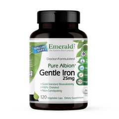 Emerald Labs Gentle Iron 25mg bottle with label