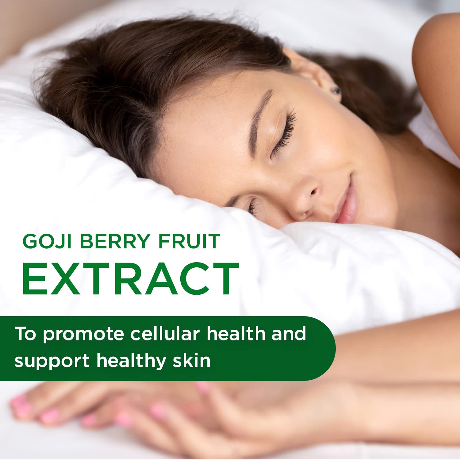 Goji Berry capsules with vegan and gluten-free labels