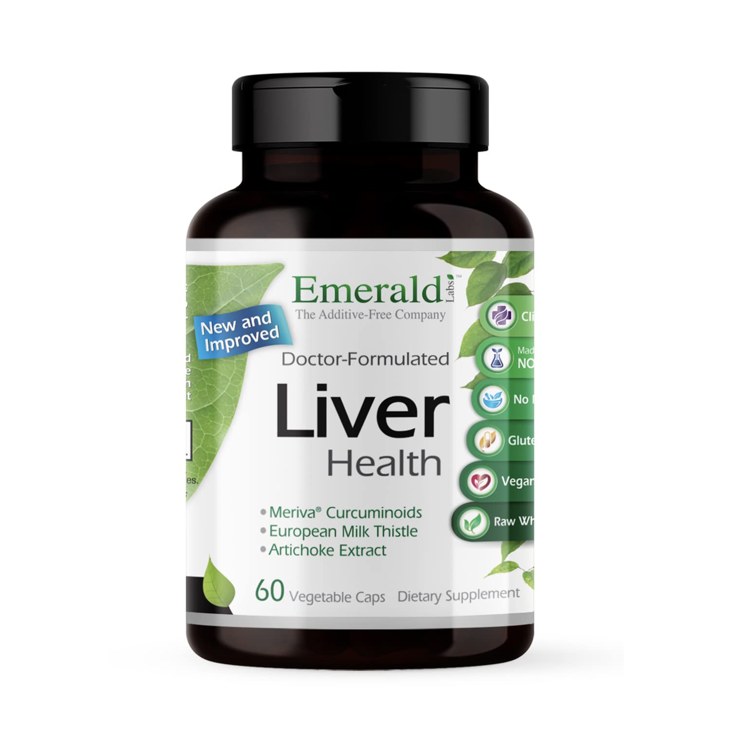Emerald Labs Liver Health bottle – front view