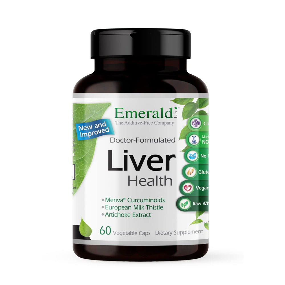 Emerald Labs Liver Health bottle – front view