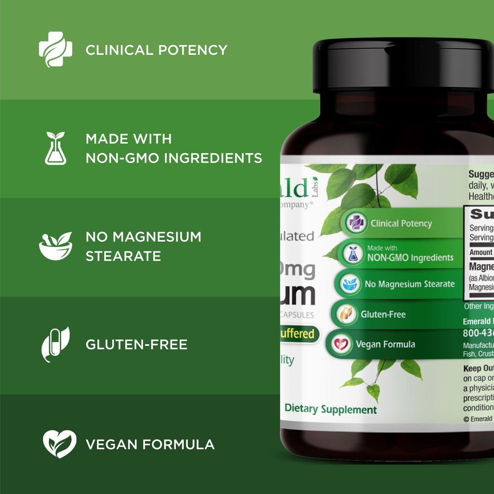120 vegetarian capsules bottle on white background