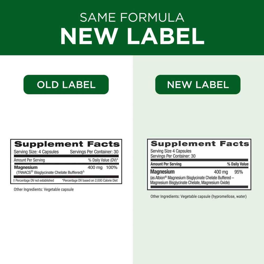 Packaging and bottle display of Emerald Labs magnesium