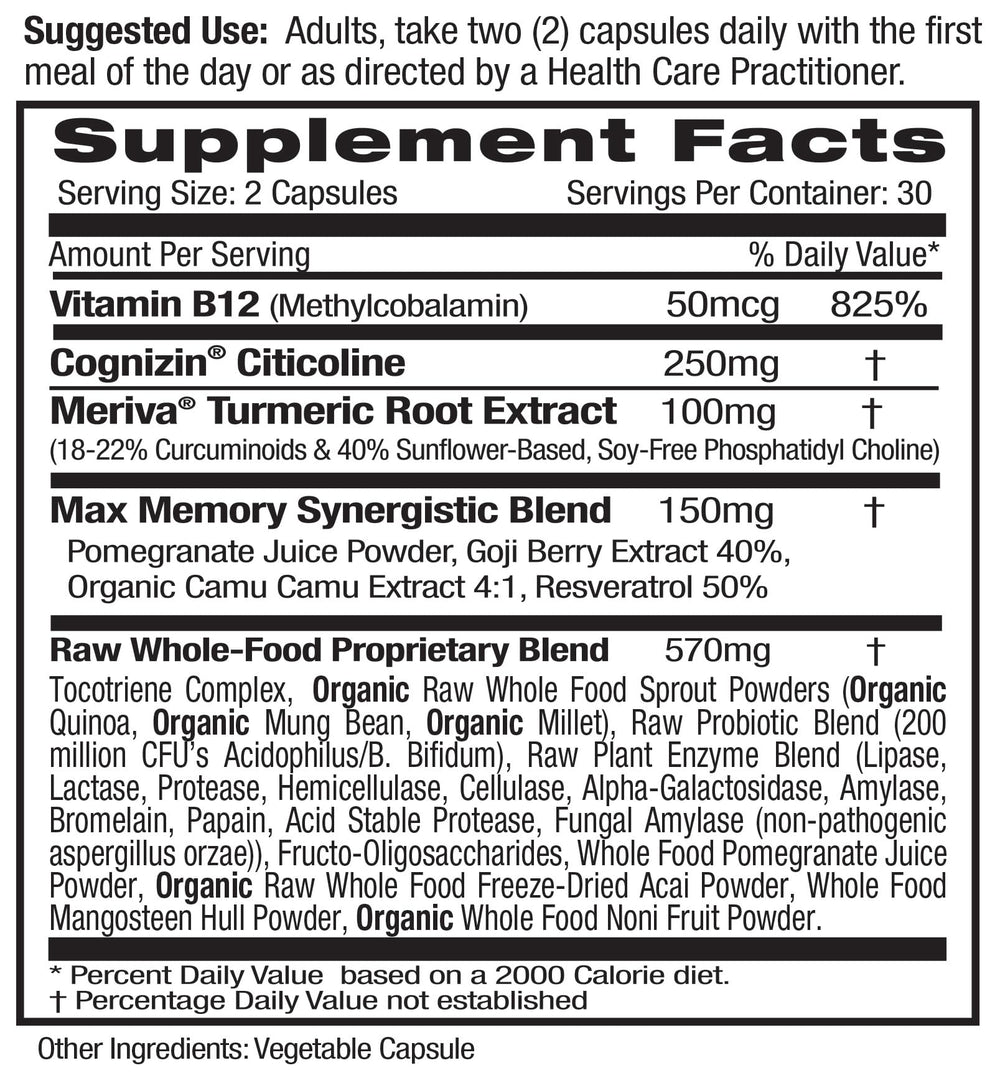 EMERALD LABS Memory Health – Brain Health & Memory Supplement with ...