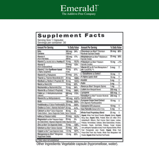 EMERALD LABS Men's 45+ 1-Daily Multi bottle