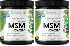Emerald Labs MSM Powder bottle with front label