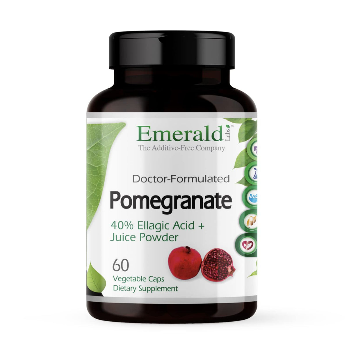 Emerald Labs Pomegranate Extract bottle with 60 capsules