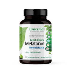 Emerald Labs Sweet Dreams Melatonin Time-Release bottle with label
