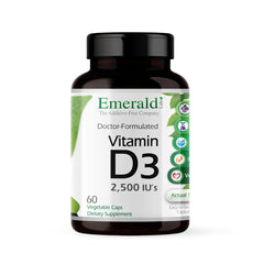 Emerald Labs Vitamin D3 2500 IU - 60 vegetarian capsules