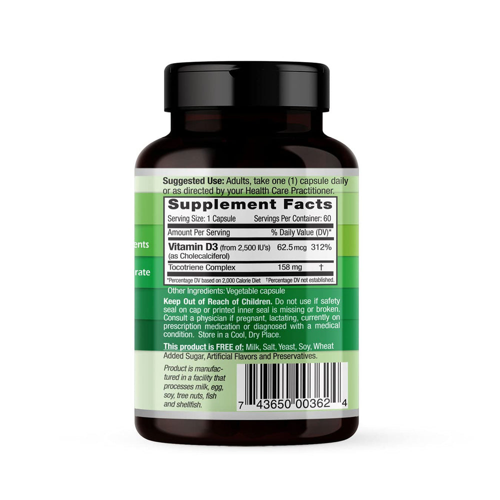 Front bottle label of Emerald Labs Vitamin D3 2500 IU