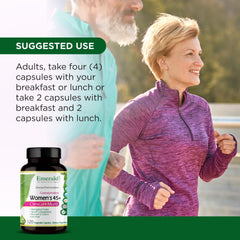 Emerald Labs Women's 45+ multivitamin ingredients panel, high-quality nutrients