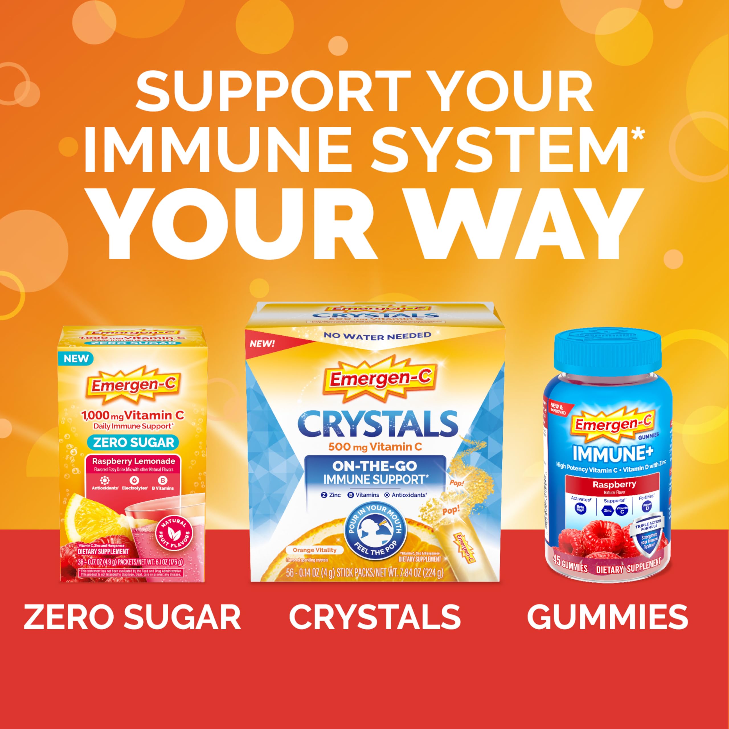 Illustration featuring elderberry and natural flavors in Emergen-C mix