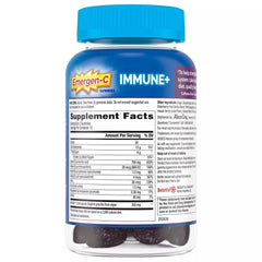 Emergen-C Immune+ Gummies Elderberry bottle back label