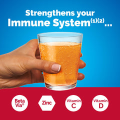 Close-up of Emergen-C Immune+ Triple Action box