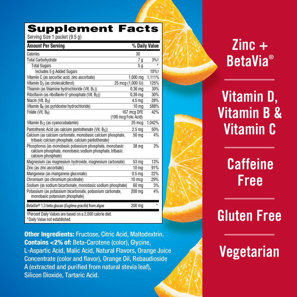 Vitamin D in Emergen-C Immune+ Triple Action