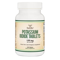 Emergency preparedness kit featuring potassium iodide 130 mg tablets