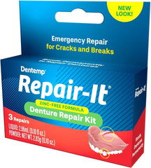 Warning label: Emergency-use only; not for Valplast dentures