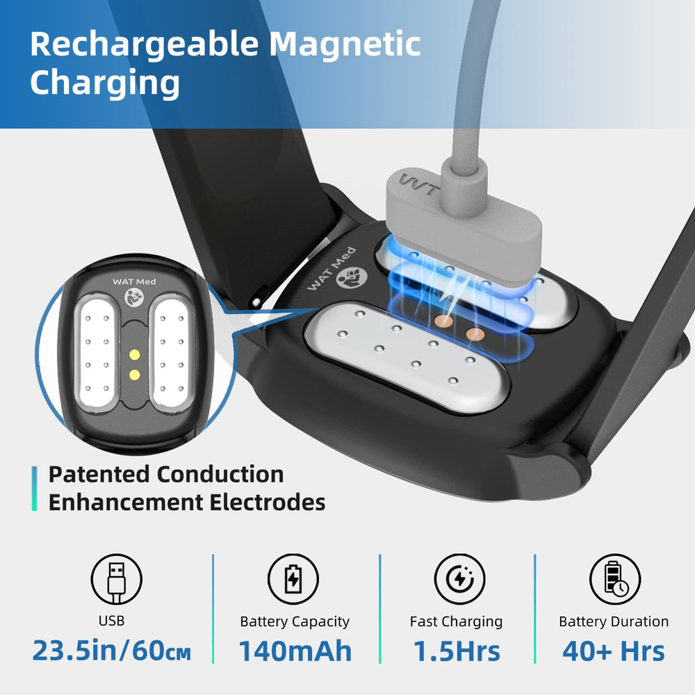 EmeTerm Explore rechargeable battery provides up to 40 hours of use per charge.