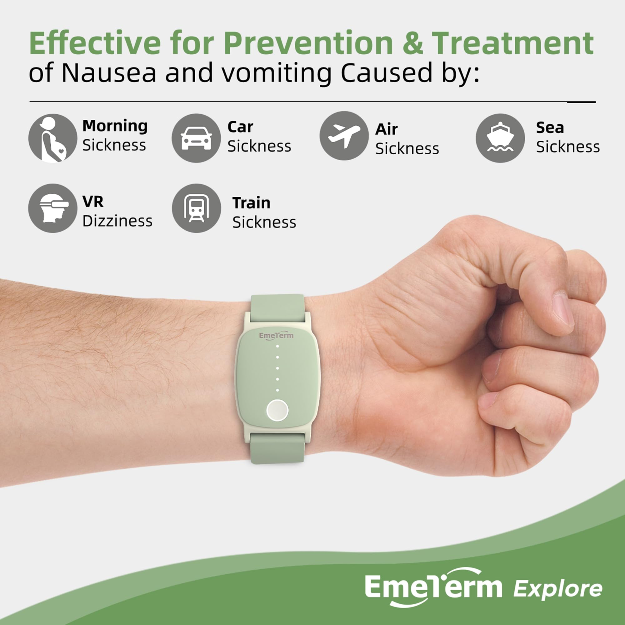 EmeTerm Explore TEAS technology delivers drug-free nausea relief without drowsiness