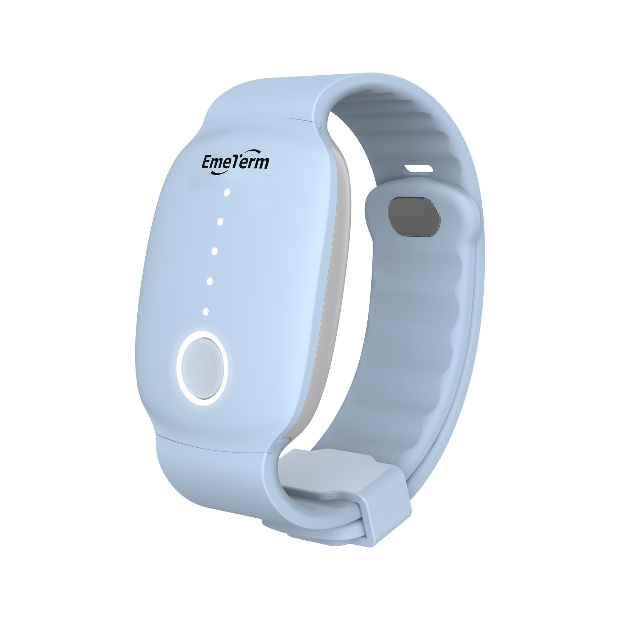 EmeTerm Fashion wristband worn on wrist for nausea relief