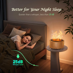 Emochies diffuser with fireplace-inspired design
