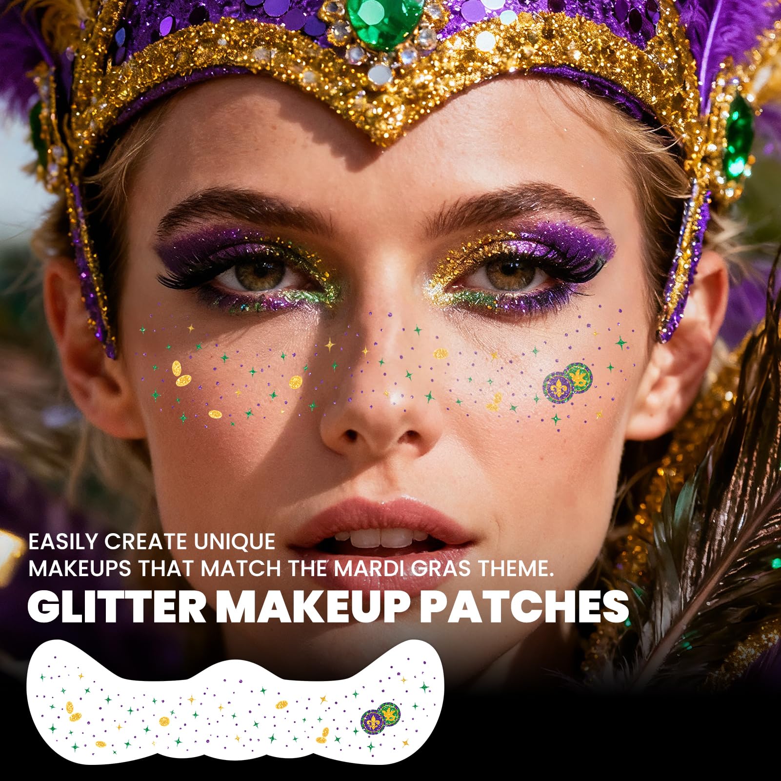 EMOME Mardi Gras easy apply and remove tattoo method