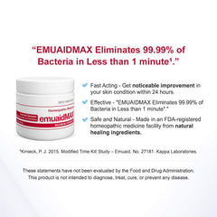 EMUAIDMAX skin barrier visual conveying protection for irritated skin