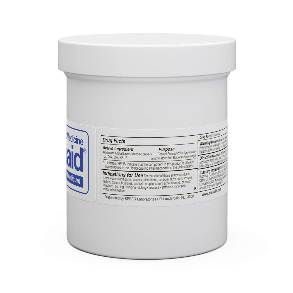 emuaid ointment application area shows easy coverage on affected skin.