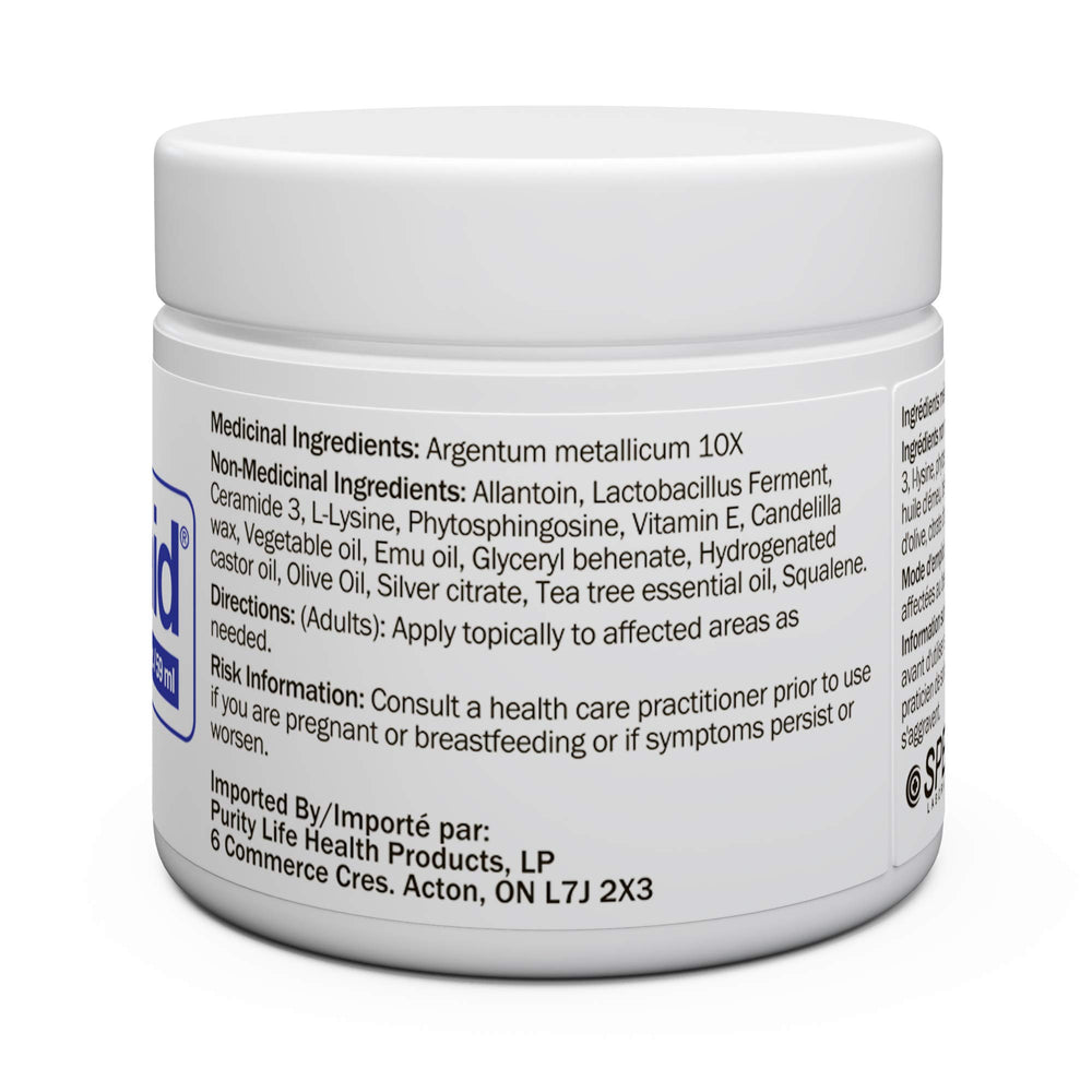 emuaid ointment jar back view showing compact packaging for travel