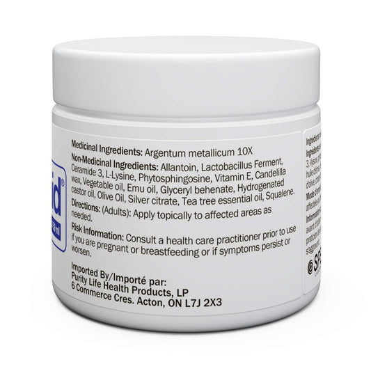 emuaid ointment jar back view showing compact packaging for travel