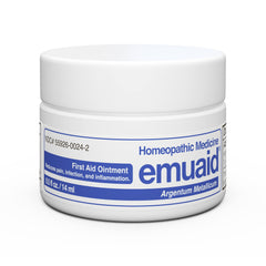 emuaid ointment jar closeup for portable skin relief on the go