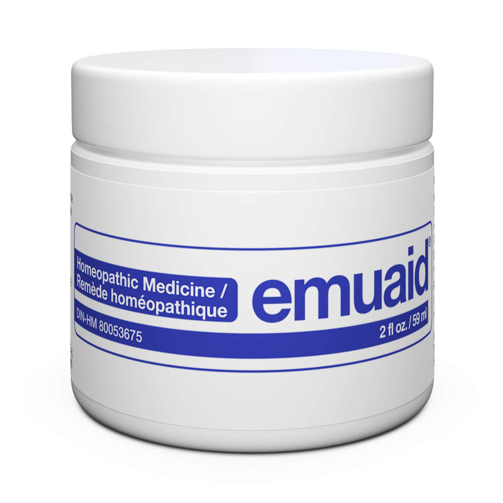 emuaid ointment jar front view for portable skin relief and easy application