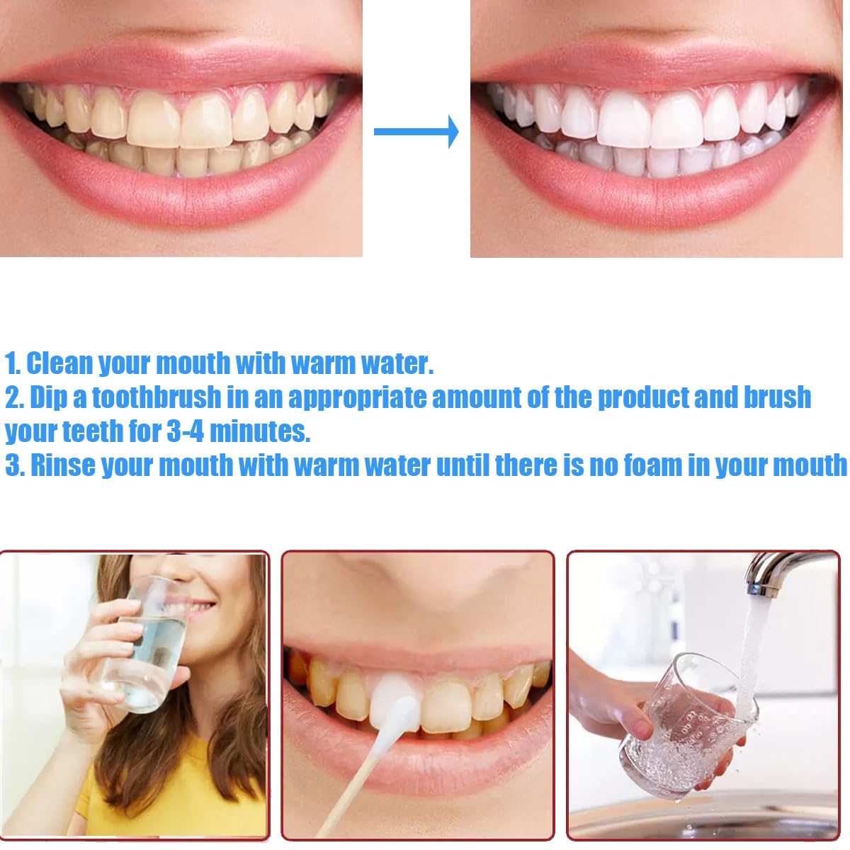 Enamel care illustration with Niacinamide toothpaste